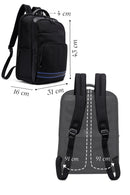 D-Pack Men's Black Backpack | Derimod D-Pack Men's Black Backpack | Derimod