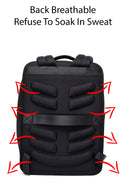 D-Pack Unisex Black Fabric Backpack | Derimod D-Pack Unisex Black Fabric Backpack | Derimod