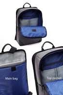 D-Pack Unisex Gray Fabric Backpack | Derimod D-Pack Unisex Gray Fabric Backpack | Derimod