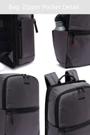 D-Pack Unisex Gray Fabric Backpack | Derimod D-Pack Unisex Gray Fabric Backpack | Derimod