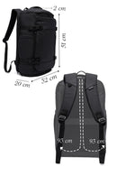 D-Pack Unisex Black Fabric Backpack | Derimod D-Pack Unisex Black Fabric Backpack | Derimod