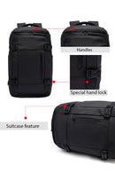 D-Pack Unisex Black Fabric Backpack | Derimod D-Pack Unisex Black Fabric Backpack | Derimod