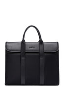 D-Pack Men's Black Fabric Briefcase | Derimod D-Pack Men's Black Fabric Briefcase | Derimod