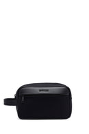 D-Pack Men's Black Fabric Mini Handbag | Derimod D-Pack Men's Black Fabric Mini Handbag | Derimod