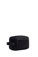 D-Pack Men's Black Fabric Mini Handbag | Derimod D-Pack Men's Black Fabric Mini Handbag | Derimod