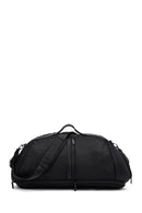 D-Pack Men's Black Long Strap Fabric Travel Bag | Derimod D-Pack Men's Black Long Strap Fabric Travel Bag | Derimod