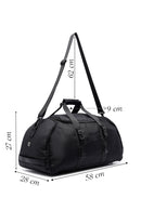 Erkek Siyah Kumaş Seyahat Çantası | Derimod Erkek Siyah Kumaş Seyahat Çantası | Derimod