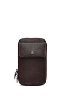 Men's Brown Leather Crossbody Bag | Derimod Men's Brown Leather Crossbody Bag | Derimod