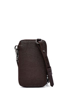 Men's Brown Leather Crossbody Bag | Derimod Men's Brown Leather Crossbody Bag | Derimod