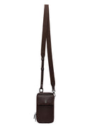 Men's Brown Leather Crossbody Bag | Derimod Men's Brown Leather Crossbody Bag | Derimod