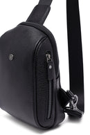 Male Black Leather Crossbody Bag | Derimod Male Black Leather Crossbody Bag | Derimod