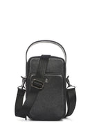 Men's Black Long Strap Leather Handbag | Derimod Men's Black Long Strap Leather Handbag | Derimod