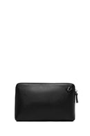 Men's Black Leather Mini Handbag | Derimod Men's Black Leather Mini Handbag | Derimod