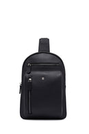 Erkek Siyah Deri Çapraz Çanta | Derimod Erkek Siyah Deri Çapraz Çanta | Derimod