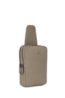 Erkek Vizon Mini Deri Çapraz Çanta | Derimod Erkek Vizon Mini Deri Çapraz Çanta | Derimod