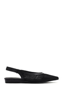 Women's Black Open Back Ballerinas | Derimod Women's Black Open Back Ballerinas | Derimod