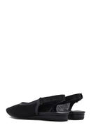Women's Black Open Back Ballerinas | Derimod Women's Black Open Back Ballerinas | Derimod