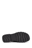 Women's Black Buckled Strappy Thick Soled Leather Sandals | Derimod Women's Black Buckled Strappy Thick Soled Leather Sandals | Derimod