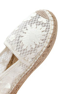 Kadın Krem Desenli Espadril | Derimod Kadın Krem Desenli Espadril | Derimod