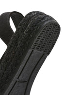 Kastamonu Taş Baskı Kadın Siyah Desenli Espadril | Derimod Kastamonu Taş Baskı Kadın Siyah Desenli Espadril | Derimod