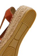 Kastamonu Taş Baskı Kadın Taba Desenli Espadril | Derimod Kastamonu Taş Baskı Kadın Taba Desenli Espadril | Derimod