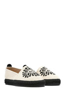 Kastamonu Stone Print Women's Black Patterned Espadrilles | Derimod Kastamonu Stone Print Women's Black Patterned Espadrilles | Derimod