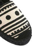 Kastamonu Stone Print Women's Black Patterned Espadrilles | Derimod Kastamonu Stone Print Women's Black Patterned Espadrilles | Derimod