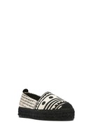 Kastamonu Stone Print Women's Black Patterned Espadrilles | Derimod Kastamonu Stone Print Women's Black Patterned Espadrilles | Derimod