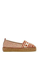 Kastamonu Stone Print Women's Tan Patterned Espadrilles | Derimod Kastamonu Stone Print Women's Tan Patterned Espadrilles | Derimod