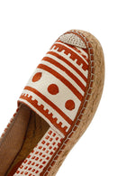 Kastamonu Stone Print Women's Tan Patterned Espadrilles | Derimod Kastamonu Stone Print Women's Tan Patterned Espadrilles | Derimod