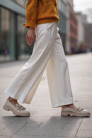 Kadın Krem Püsküllü Deri Casual Loafer | Derimod Kadın Krem Püsküllü Deri Casual Loafer | Derimod