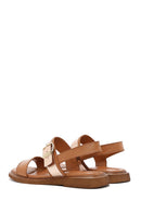 Women's Brown Buckled Leather Sandals | Derimod Women's Brown Buckled Leather Sandals | Derimod