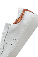 Kadın Beyaz Bağcıklı Deri Sneaker | Derimod Kadın Beyaz Bağcıklı Deri Sneaker | Derimod