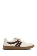 Women's Beige Lace-Up Sneakers | Derimod Women's Beige Lace-Up Sneakers | Derimod
