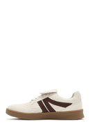 Women's Beige Lace-Up Sneakers | Derimod Women's Beige Lace-Up Sneakers | Derimod