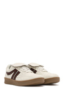 Women's Beige Lace-Up Sneakers | Derimod Women's Beige Lace-Up Sneakers | Derimod