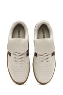 Women's Beige Lace-Up Sneakers | Derimod Women's Beige Lace-Up Sneakers | Derimod