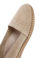 Kadın Bej Süet Deri Comfort Loafer | Derimod Kadın Bej Süet Deri Comfort Loafer | Derimod
