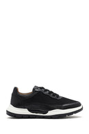 Erkek Siyah Bağcıklı Deri Sneaker | Derimod Erkek Siyah Bağcıklı Deri Sneaker | Derimod