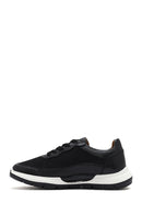 Erkek Siyah Bağcıklı Deri Sneaker | Derimod Erkek Siyah Bağcıklı Deri Sneaker | Derimod