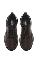 Men's Brown Lace-Up Thick Soled Leather Casual Shoes | Derimod Men's Brown Lace-Up Thick Soled Leather Casual Shoes | Derimod