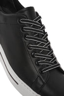 Men's Black Lace-up Leather Sneaker | Derimod Men's Black Lace-up Leather Sneaker | Derimod