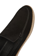 Erkek Siyah Süet Deri Espadril | Derimod Erkek Siyah Süet Deri Espadril | Derimod