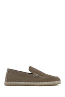 Erkek Bej Süet Deri Espadril | Derimod Erkek Bej Süet Deri Espadril | Derimod
