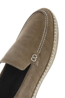 Erkek Bej Süet Deri Espadril | Derimod Erkek Bej Süet Deri Espadril | Derimod