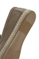 Erkek Bej Süet Deri Espadril | Derimod Erkek Bej Süet Deri Espadril | Derimod