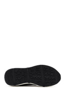 Men's Black Lace-up Thick-Sole Leather Sneaker | Derimod Men's Black Lace-up Thick-Sole Leather Sneaker | Derimod