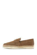 Erkek Bej Süet Deri Casual Loafer | Derimod Erkek Bej Süet Deri Casual Loafer | Derimod