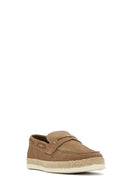 Erkek Bej Süet Deri Casual Loafer | Derimod Erkek Bej Süet Deri Casual Loafer | Derimod