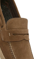 Erkek Bej Süet Deri Casual Loafer | Derimod Erkek Bej Süet Deri Casual Loafer | Derimod